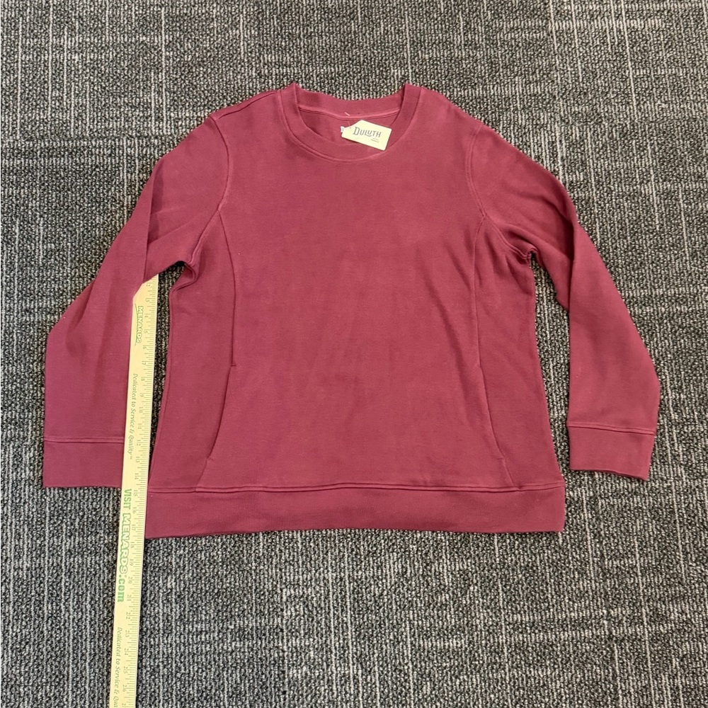 Duluth Trading Company Women's Rib Crewneck Sweatshirt XXL NWT
